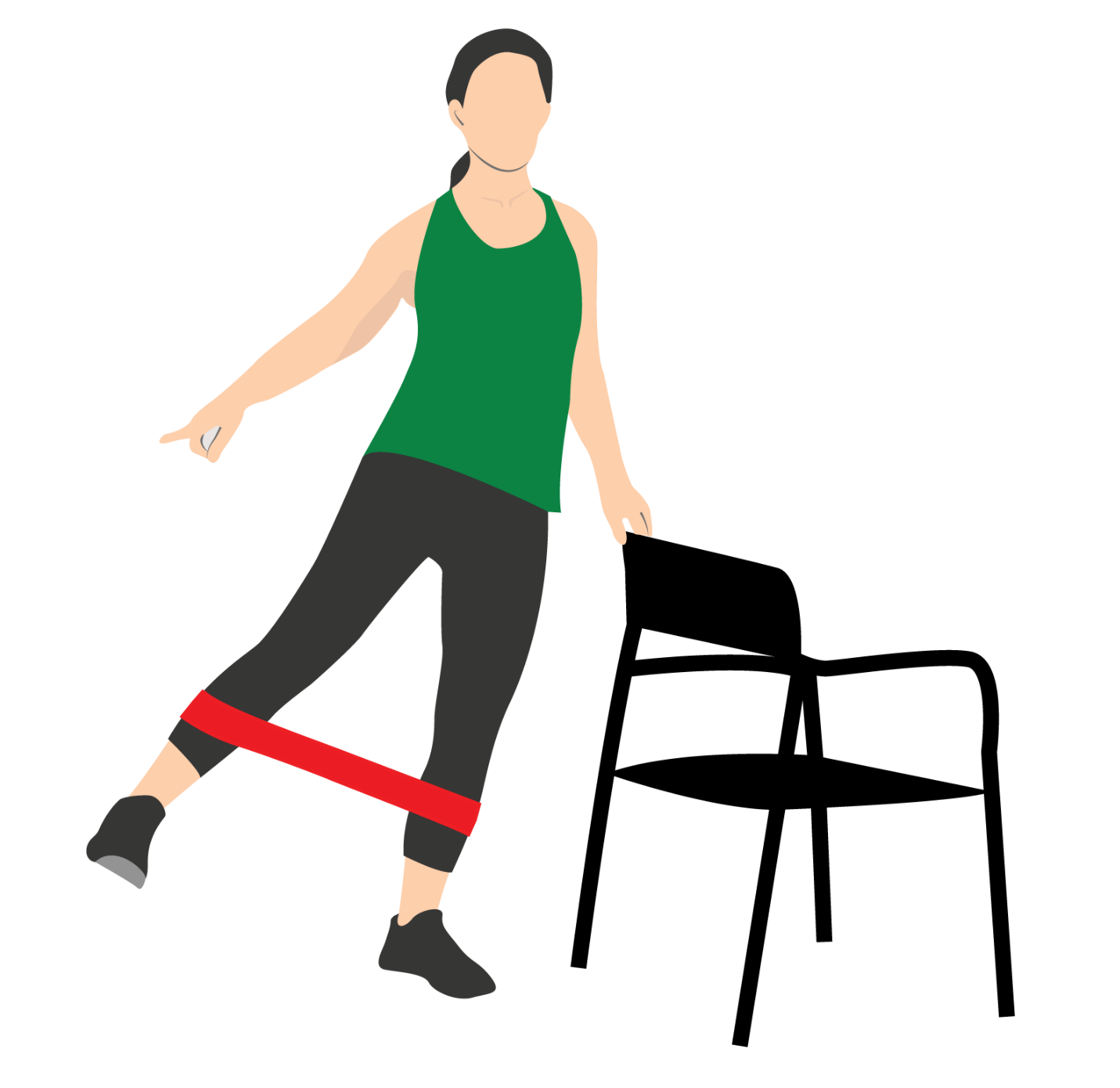 banded knee exercises